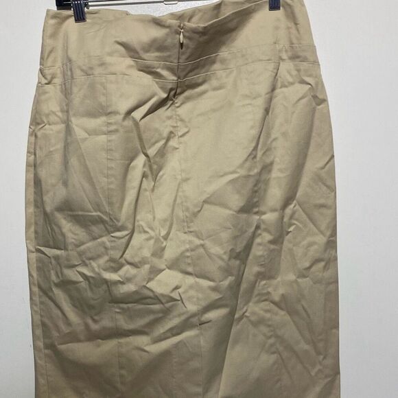 7th Avenue Suiting Collection Women's Beige Midi Pencil Skirt Size 12 NWT - Picture 5 of 8